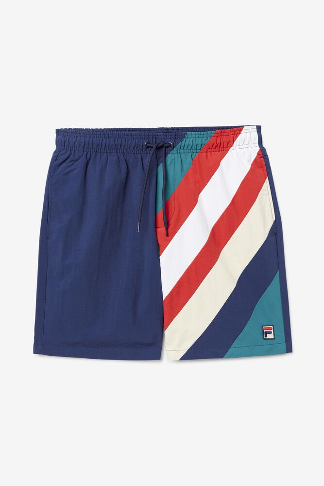 Fila Teller Swim Navy Shorts Mens - NZ 90458-ROEZ